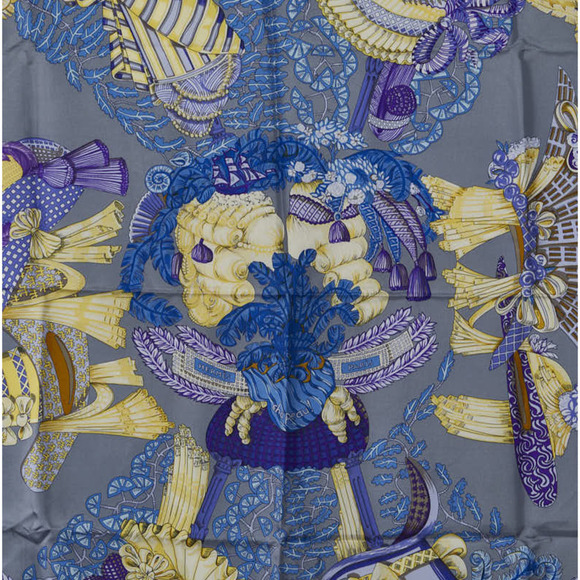 Authentic Hermes Carré Chapeau Silk Scarf - Picture 2 of 5